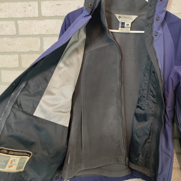 Columbia Omni Shield Womens Core Interchange Purple 2 in 1 Coat Sz M - Picture 3 of 15